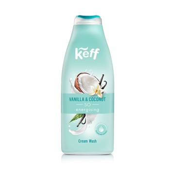 Gel de dus Keff Vanilla Coconut, 500 ml Gel de dus Keff Vanilla Coconut, 500 ml