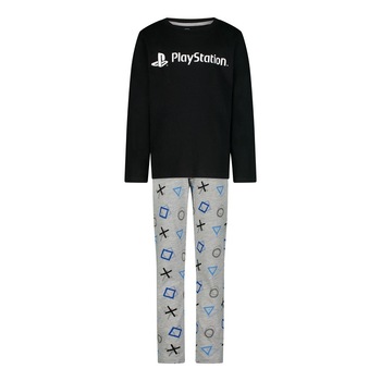 Pijamale copii, maneca lunga, Playstation Negru, Multicolor Pijamale copii, maneca lunga, Playstation Negru, Multicolor