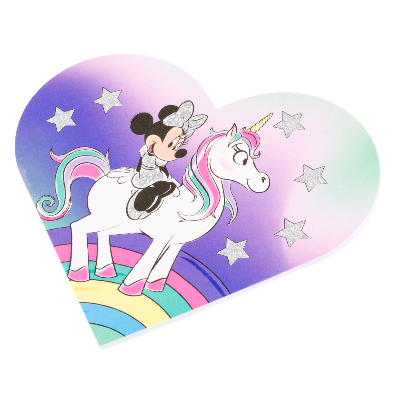 Agenda pentru notite, Zola®, in forma de inima, model Minnie si Unicorn 30 file, 15x15 cm
