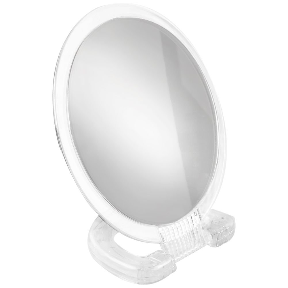 Oglinda cosmetica fata-verso Orion, 12 cm, Alb