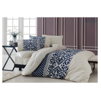 Lenjerie de pat Deco, 2 persoane, 4 piese, bumbac ranforce 100 %, multicolor Lenjerie de pat Deco, 2 persoane, 4 piese, bumbac ranforce 100 %, multicolor