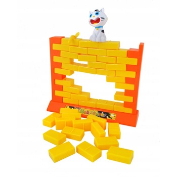 Joc de familie si indemanare, Zola®, Tine pisica sus pe zid, 15.5x18x5.8 cm Joc de familie si indemanare, Zola®, Tine pisica sus pe zid, 15.5x18x5.8 cm