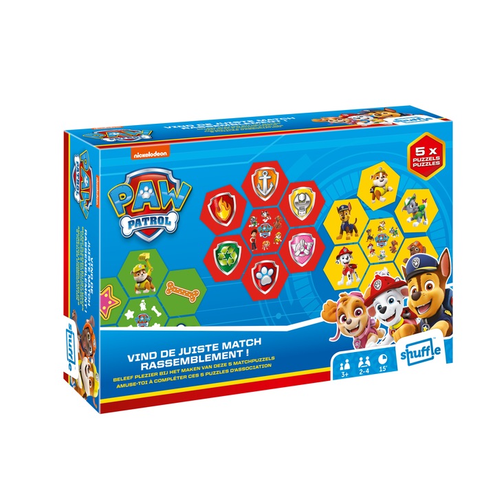 Joc de societate, Cartamundi, Paw Patrol Matching game, Multicolor, 3+ ani
