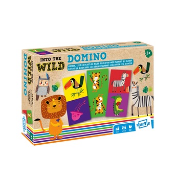 Joc de societate, Cartamundi, Into the Wild Domino, Multicolor, 3+ ani Joc de societate, Cartamundi, Into the Wild Domino, Multicolor, 3+ ani