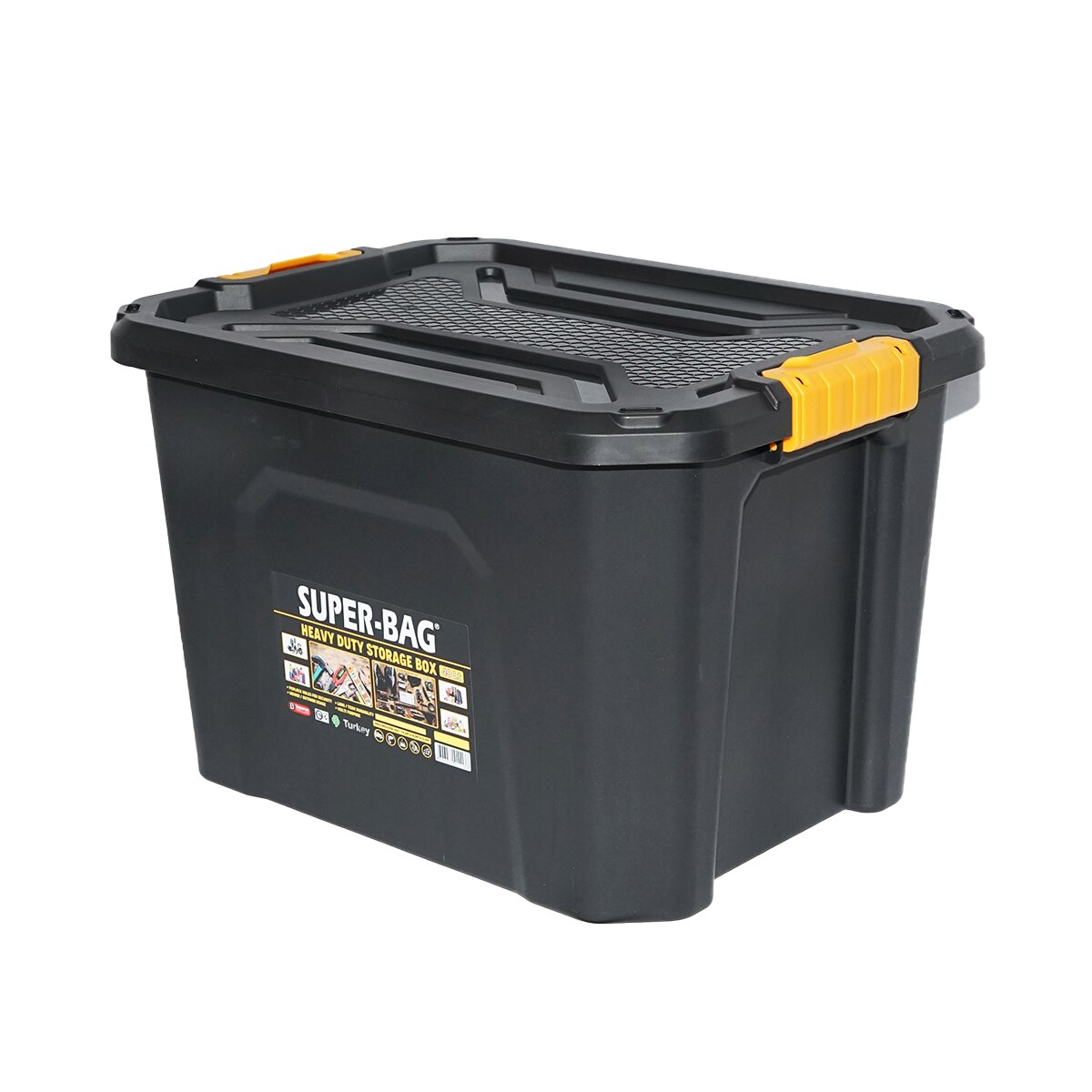 Cutie depozitare cu capac pentru sarcini grele 40L 490x380x320mm