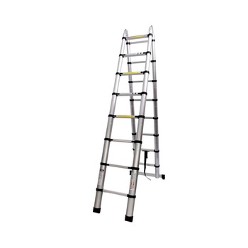 Scara Telescopica Dubla Bigshot, 2.5 x 2.5 m, Inaltime Maxima 5m, Sarcina de Lucru Maxima 150 kg Scara Telescopica Dubla Bigshot, 2.5 x 2.5 m, Inaltime Maxima 5m, Sarcina de Lucru Maxima 150 kg
