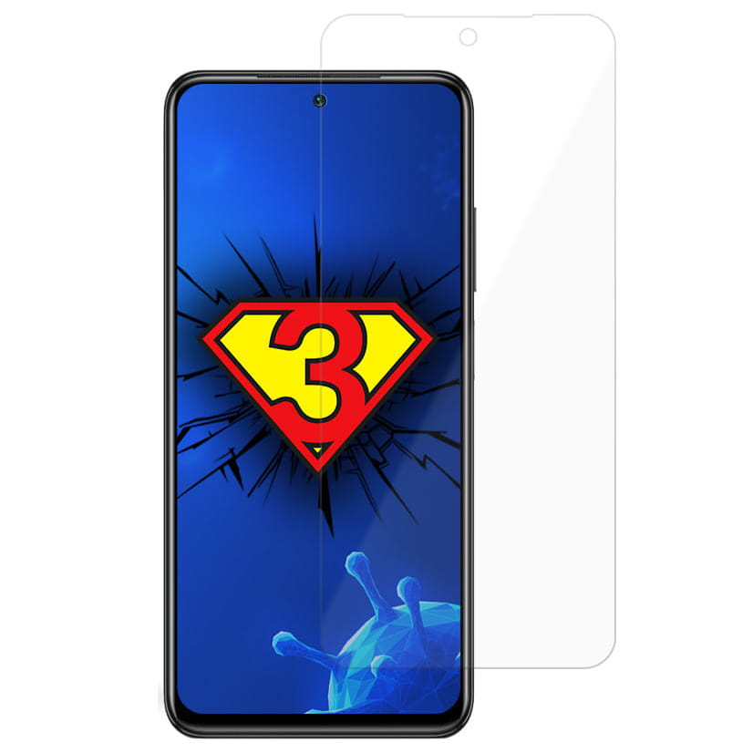 Folie de protectie antimicrobiana 3MK Silver Protection pentru Xiaomi Redmi Note 10