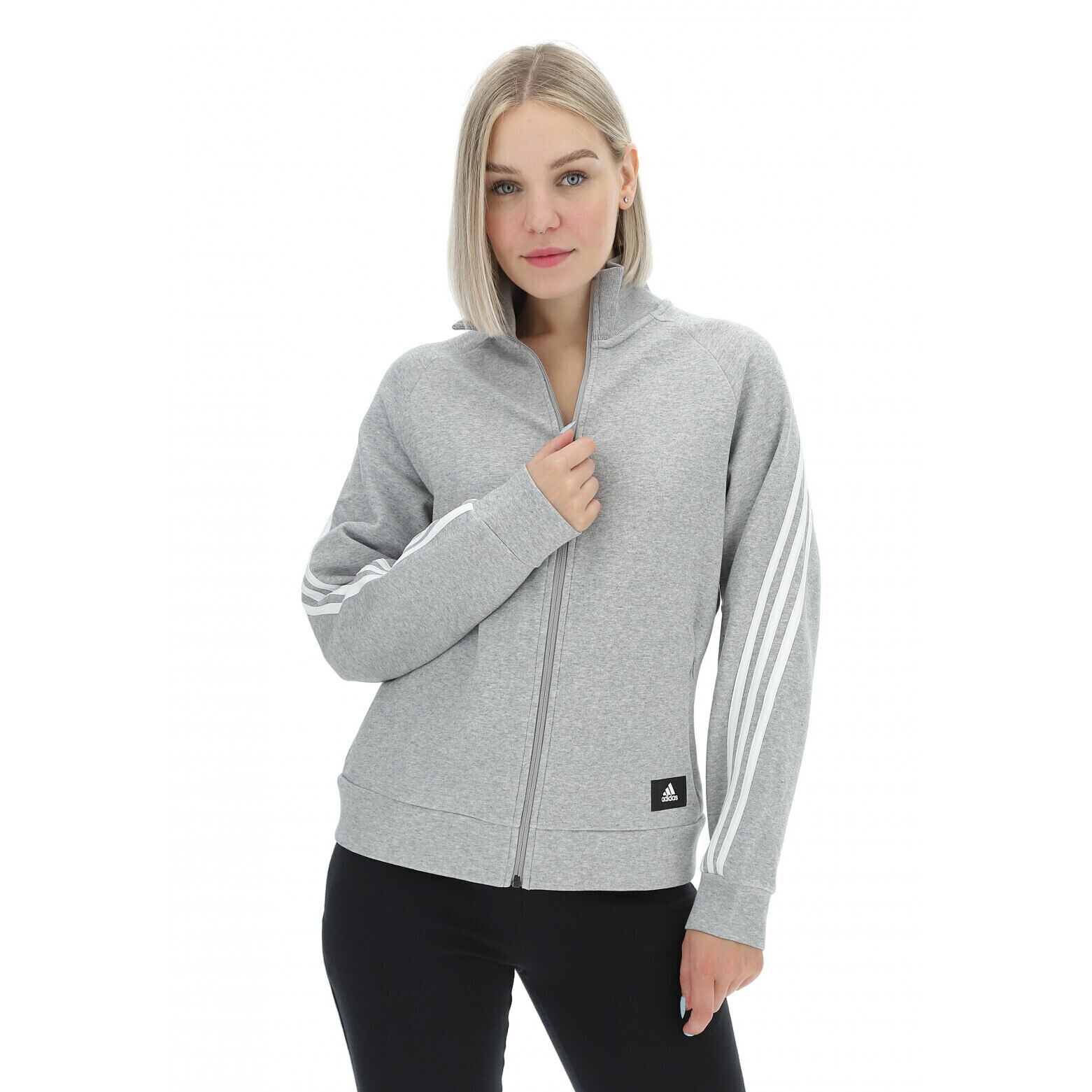 Jacheta adidas Sportswear Future Icons 3 Stripes, Gri