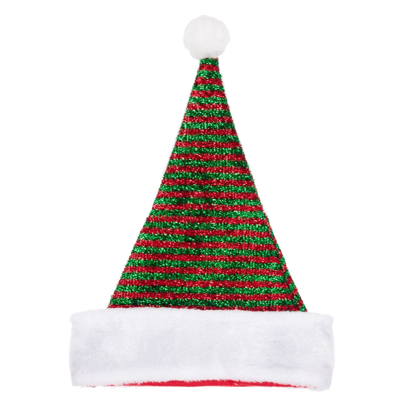 Caciulita Craciun, Zola®, pentru copii,model in dungi, sclipicios, 28x37 cm