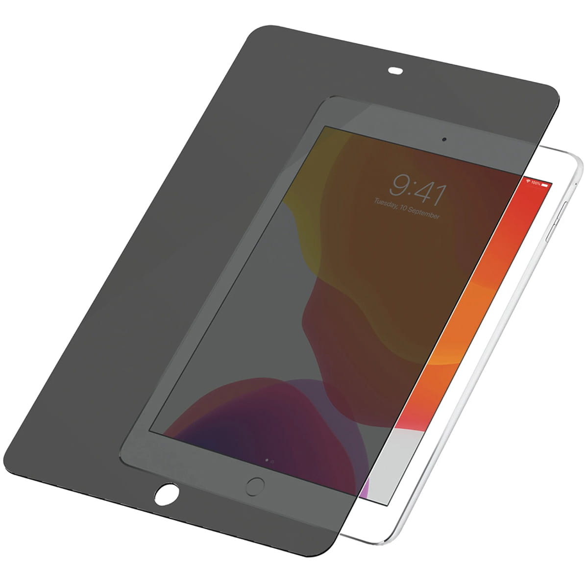 Folie sticla securizata Panzerglass, E2E Super, Compatibila iPad 8/7 gen.10.2 2020/2019, Gri