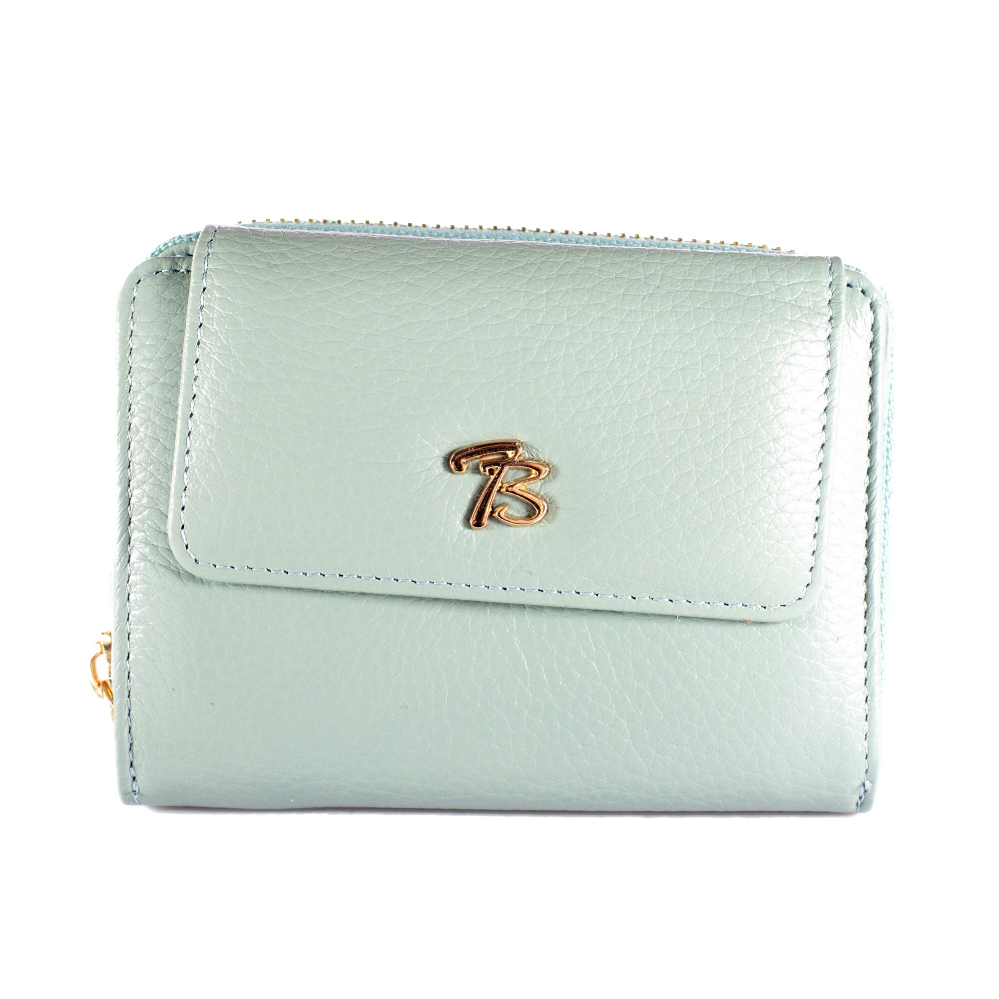 Portofel de dama din piele naturala, Tony Bellucci, T870, Verde fistic