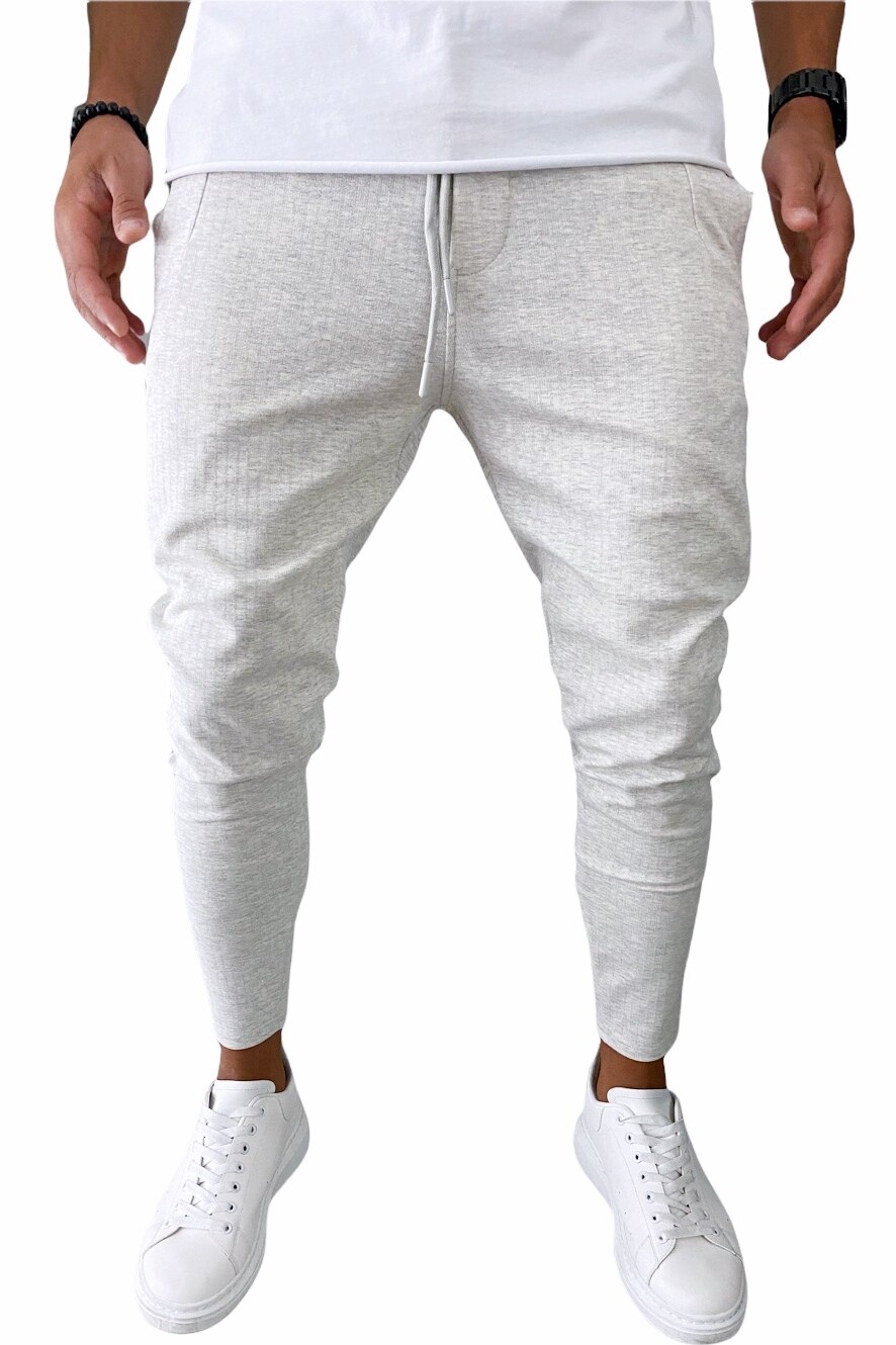 Pantaloni de trening pentru barbati gri inchis XL, Gri