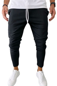 Pantaloni de trening pentru barbati gri XL, Negru