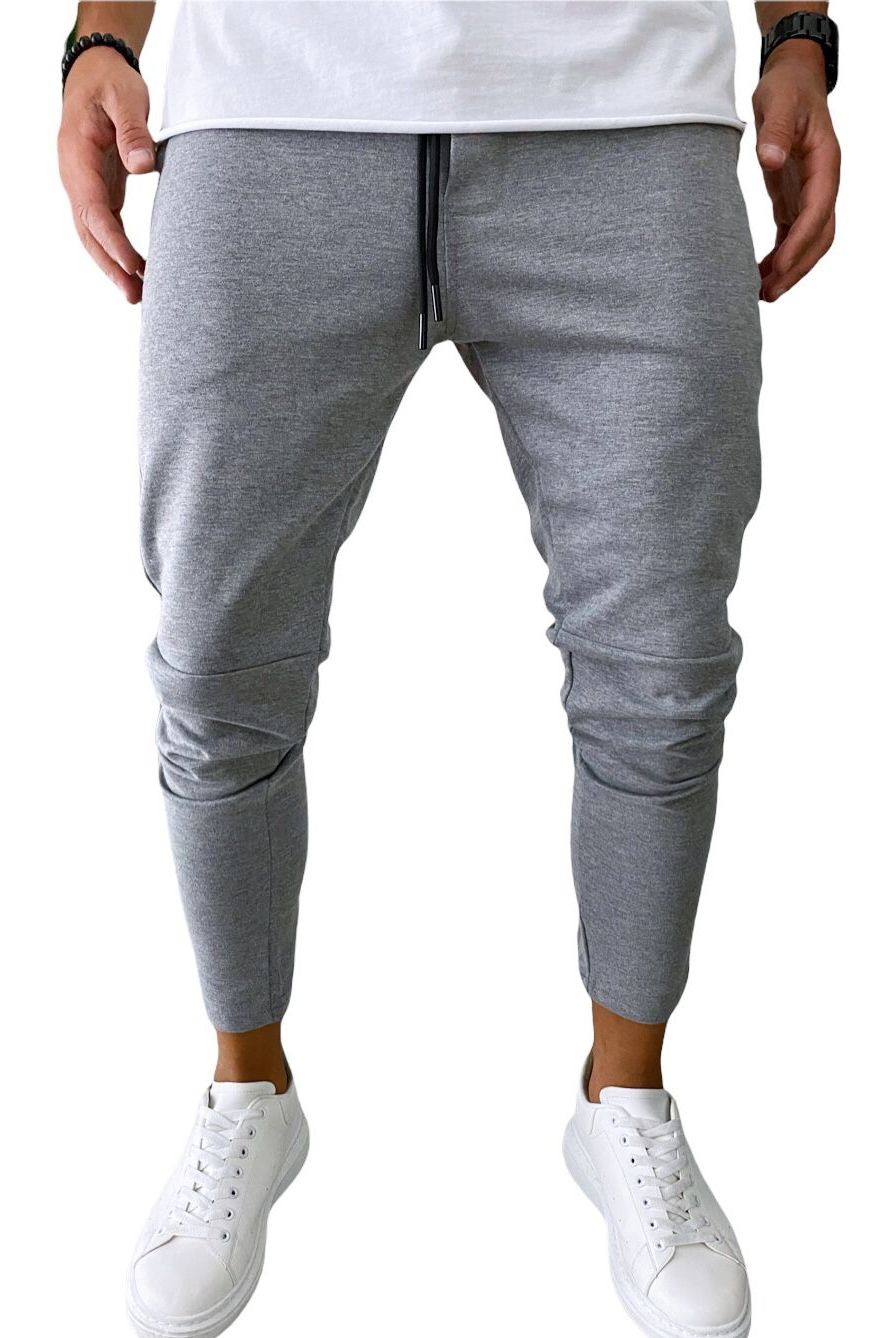 Pantaloni de trening casual pentru barbati gri deschis M, Gri