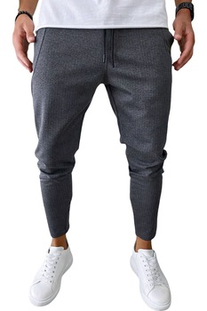 Pantaloni de trening, pentru barbati, slim fit, B6228, gri, M Pantaloni de trening, pentru barbati, slim fit, B6228, gri, M