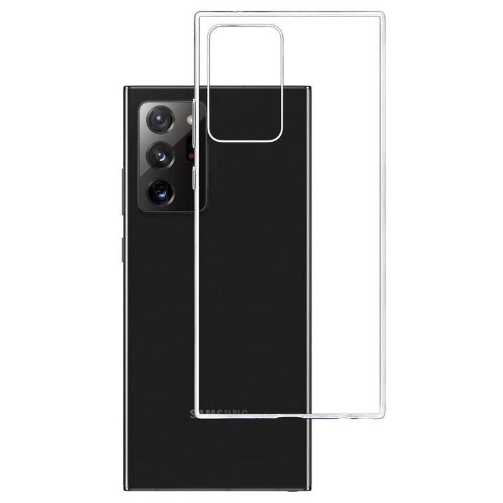 Калъф 3MK Clear Case, За Samsung Galaxy Note 20 Ultra, TPU, Прозрачен