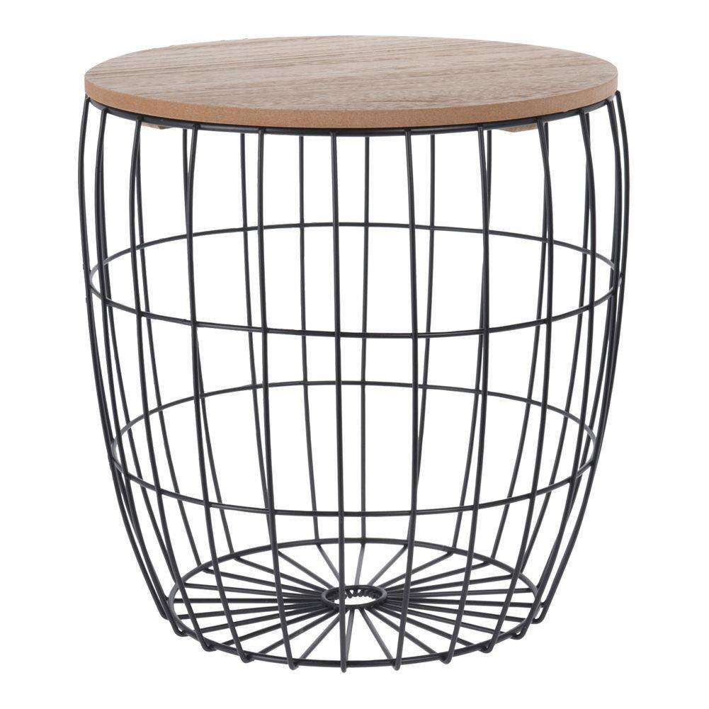 Masa de cafea, Home Styling Collection, MDF/Metal, 38 x 36 cm