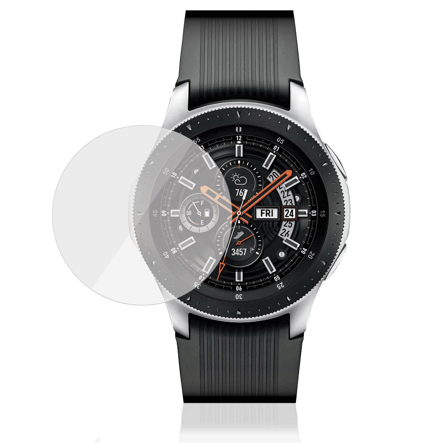 Folie sticla PanzerGlass, Compatibila Galaxy Watch, 42 mm, Transparent