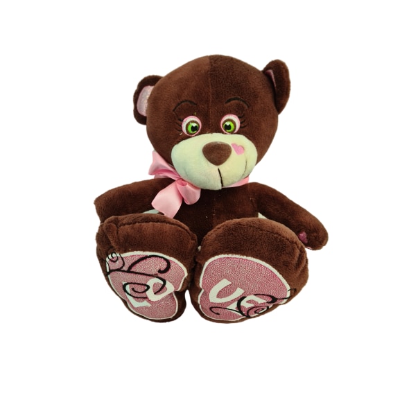 Jucarie de plus cu sunete, Ursulet, AMEK, 25 cm