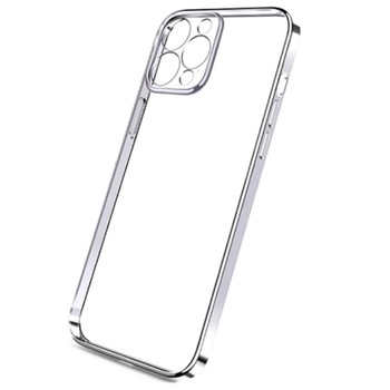 Husa de protectie compatibila iPhone 13 Pro , 360 Cover Design New Thin Shockproof TPU 4K HD , protectie completa a camerei Argintiu
