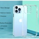 Husa de protectie compatibila iPhone 13 Pro Max , 360 Cover Design New Thin Shockproof TPU 4K HD , protectie completa a camerei Transparent