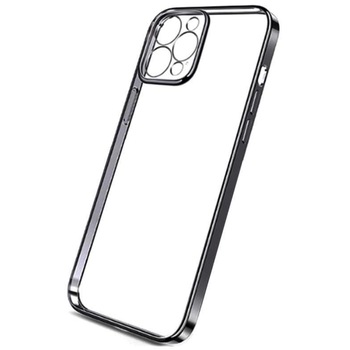 Husa de protectie compatibila iPhone 13 Pro , 360 Cover Design New Thin Shockproof TPU 4K HD , protectie completa a camerei Negru