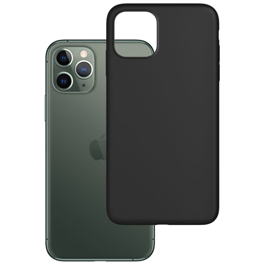 Husa de protectie 3MK Matt Case pentru iPhone 12 Pro Max, Policarbonat, Negru