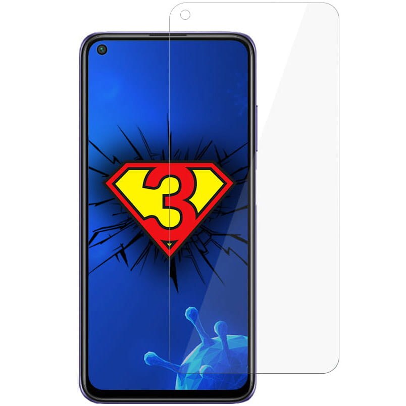 Folie protectie 3MK Silver Protection pentru Xiaomi Redmi Note 9T 5G, Regenerabila, Antimicrobian, Transparent