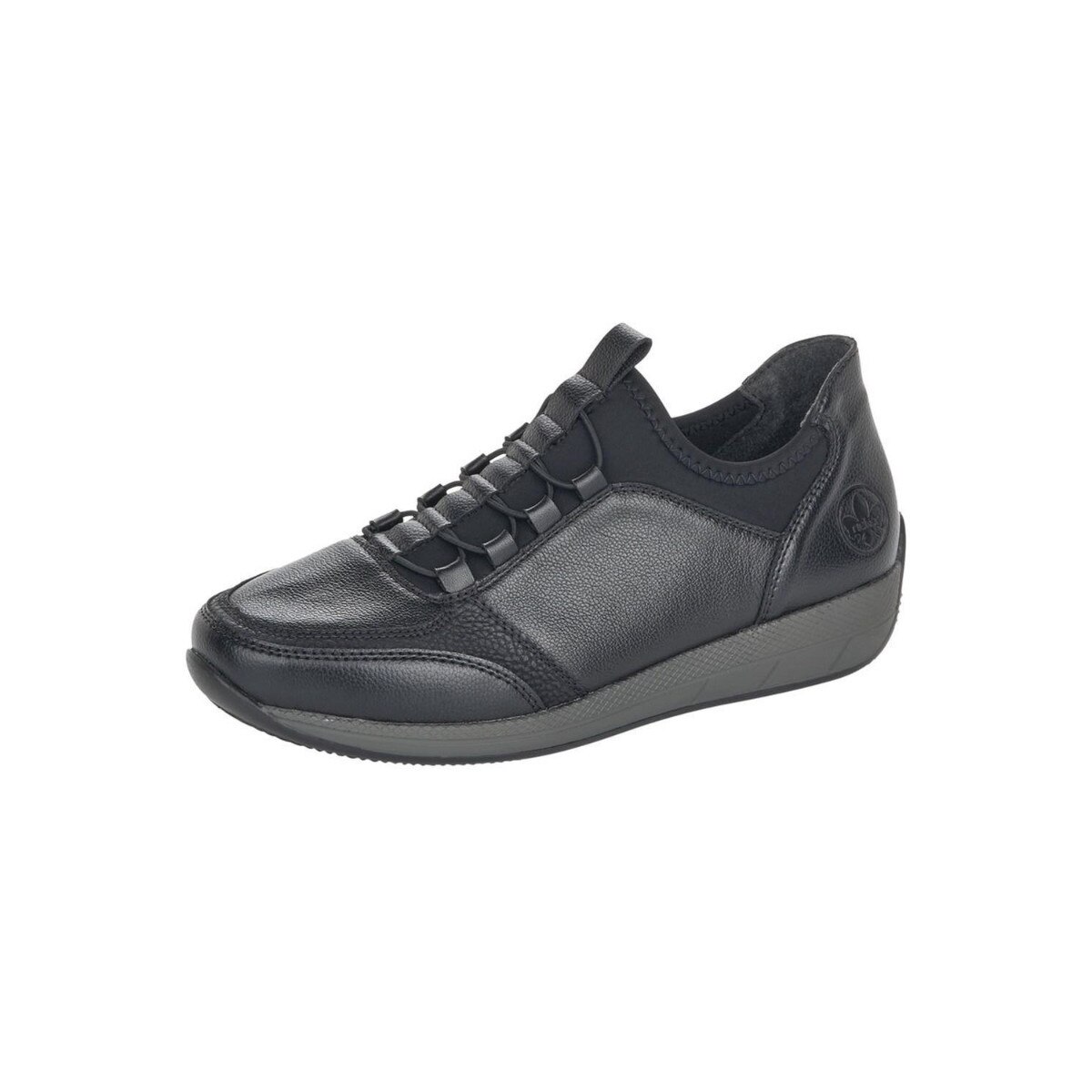 Pantofi sport dama, Rieker, Dena Schwarz, Piele ecologica, Negru