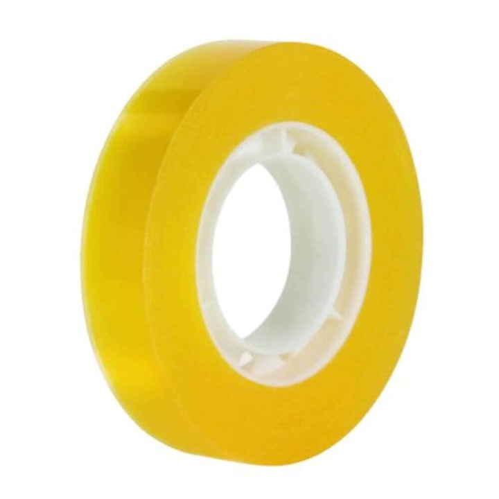 Прозрачна самозалепваща се лента Ecada 12 mm x 10 m, 40 микрона