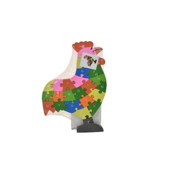 Puzzle din lemn 10697 ,numar piese 26, Cocos Puzzle din lemn 10697 ,numar piese 26, Cocos
