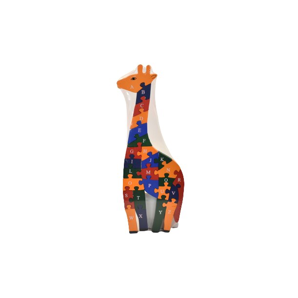 Puzzle din lemn 10663 ,numar piese 26, Girafa