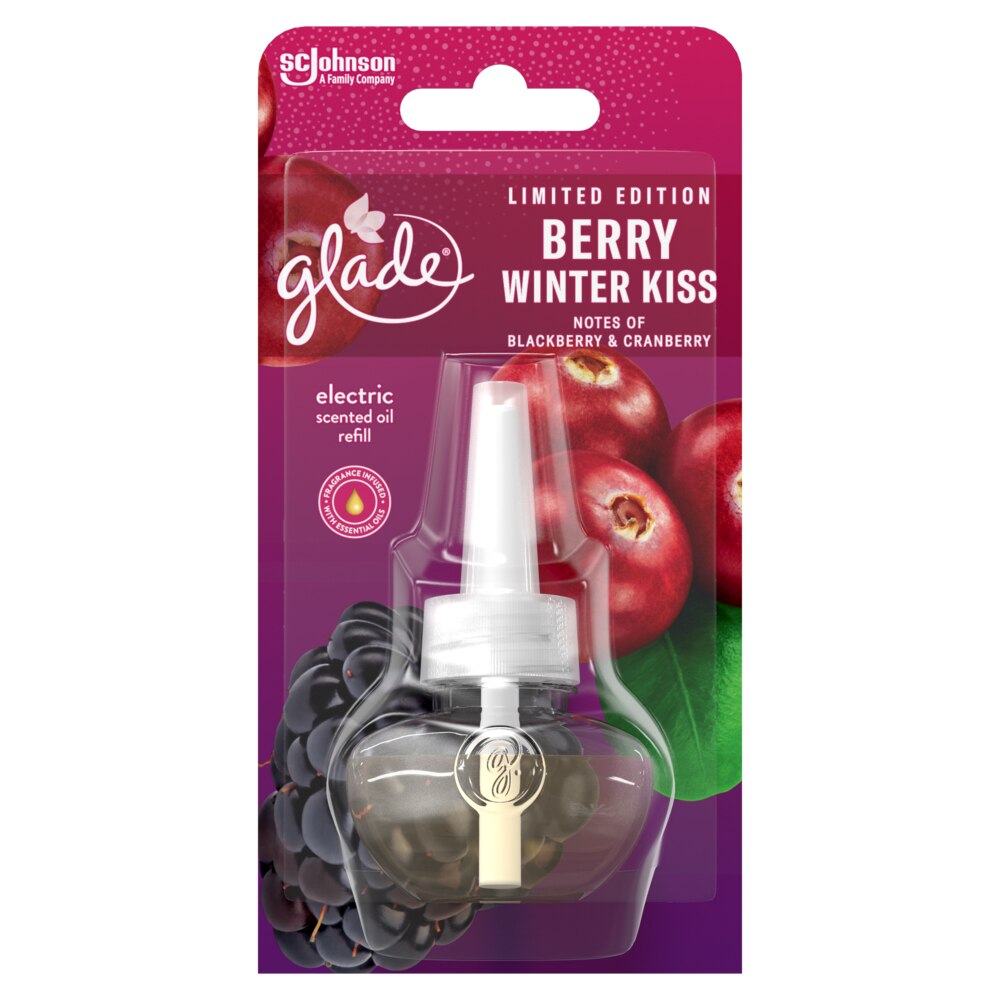 Rezerva odorizant de aer Glade Electric Berry Winter Kiss, 20 ml