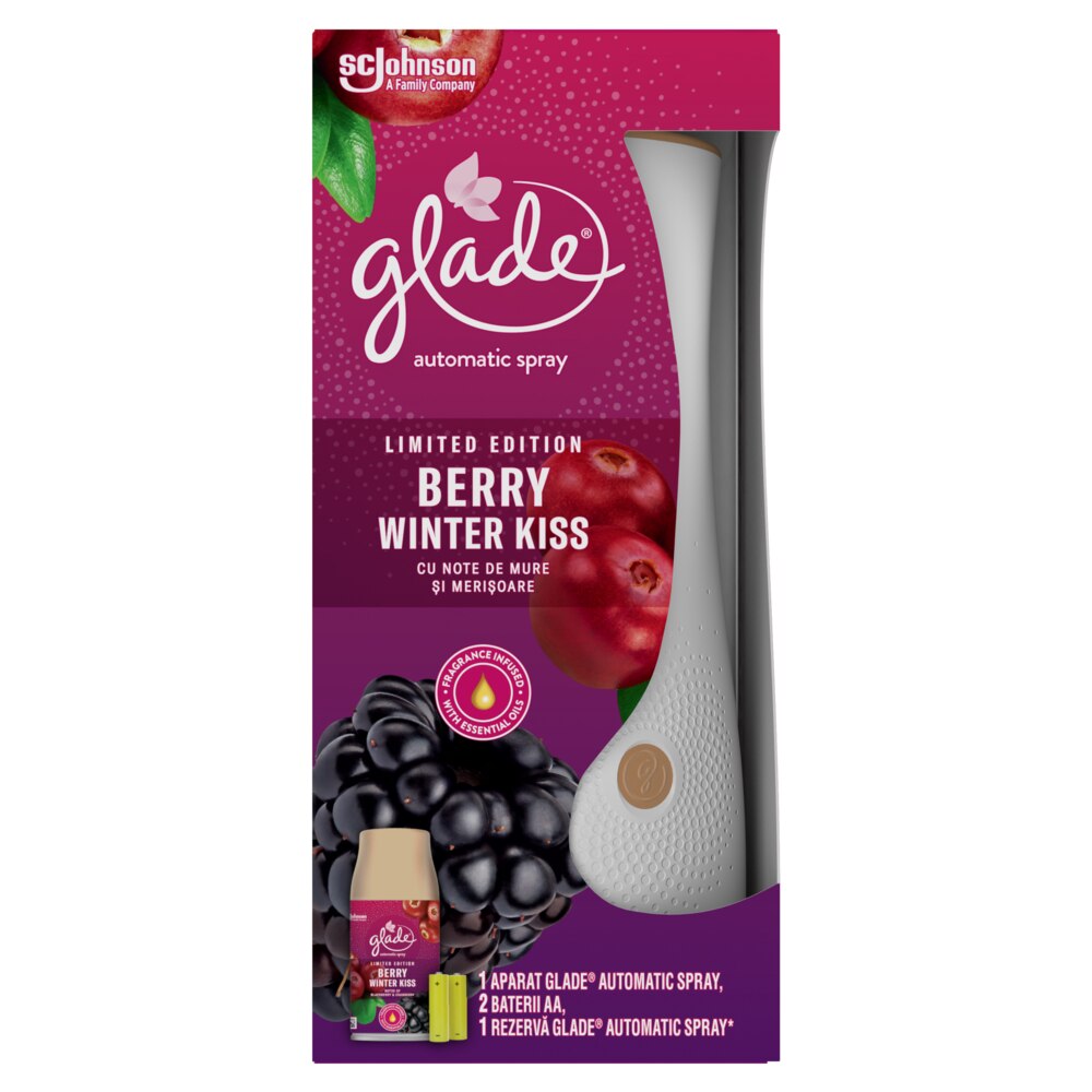 Odorizant Automatic pentru camera Glade Berry Winter Kiss, 269 ml