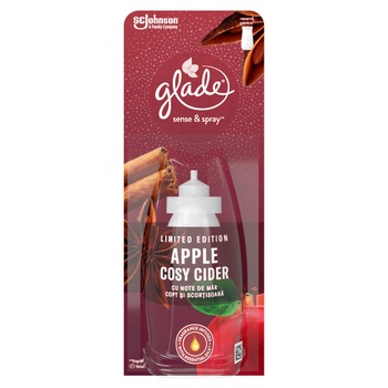 Rezerva odorizant de camera Glade Sense & Spray Apple Cosy Cider, 18 ml Rezerva odorizant de camera Glade Sense & Spray Apple Cosy Cider, 18 ml