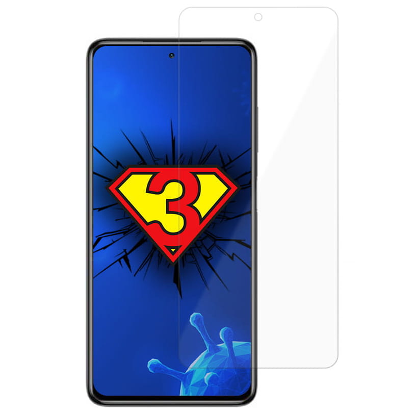 Folie din sticla de protectie antimicrobiana 3MK Silver Protection pentru Xiaomi Pocophone X3 Pro