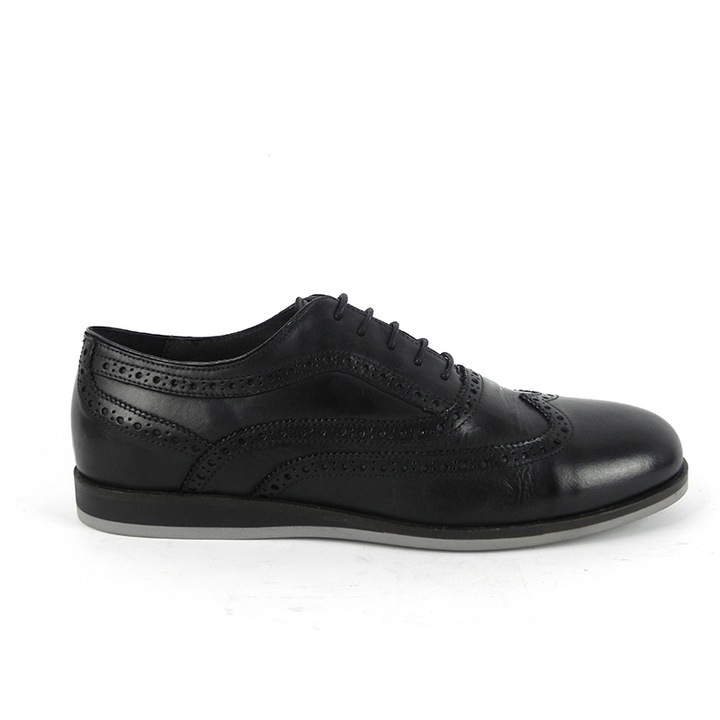 Pantofi barbati Jerome din piele naturala, negru, 41
