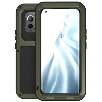 Carcasa blindata LOVE MEI, pentru smartphone Xiaomi MI 11, verde Carcasa blindata LOVE MEI, pentru smartphone Xiaomi MI 11, verde