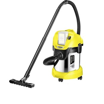 Aspirator fara sac Karcher WD 3 1.629-950.0, 300 W, 17 l, bateria nu este inclusa, Argintiu/Galben Aspirator fara sac Karcher WD 3 1.629-950.0, 300 W, 17 l, bateria nu este inclusa, Argintiu/Galben