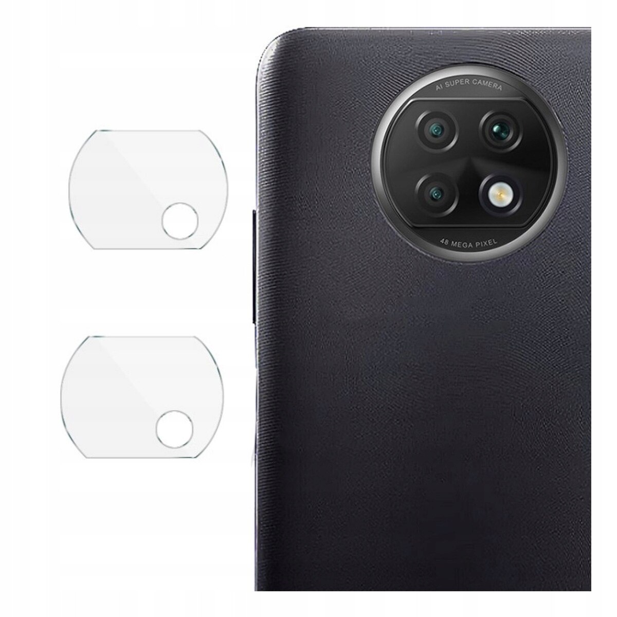 Folie Sticla Camera Foto pentru Xiaomi Redmi Note 9T 5G, IMAK, Transparent