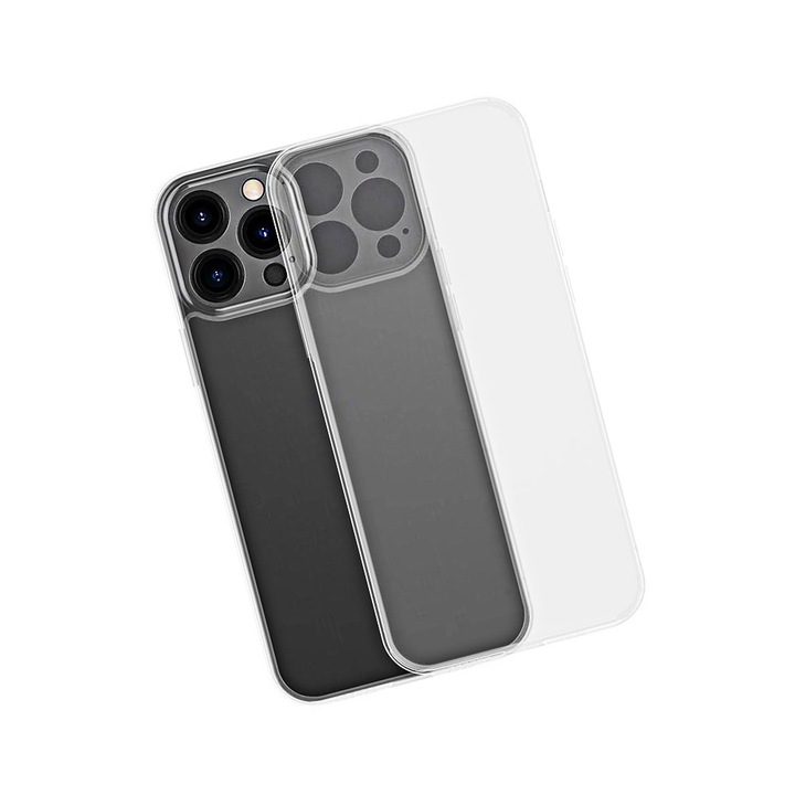 Силиконов калъф BASEUS за iPhone 13 Pro Max 6.7 inch 2021, Frosted прозрачен