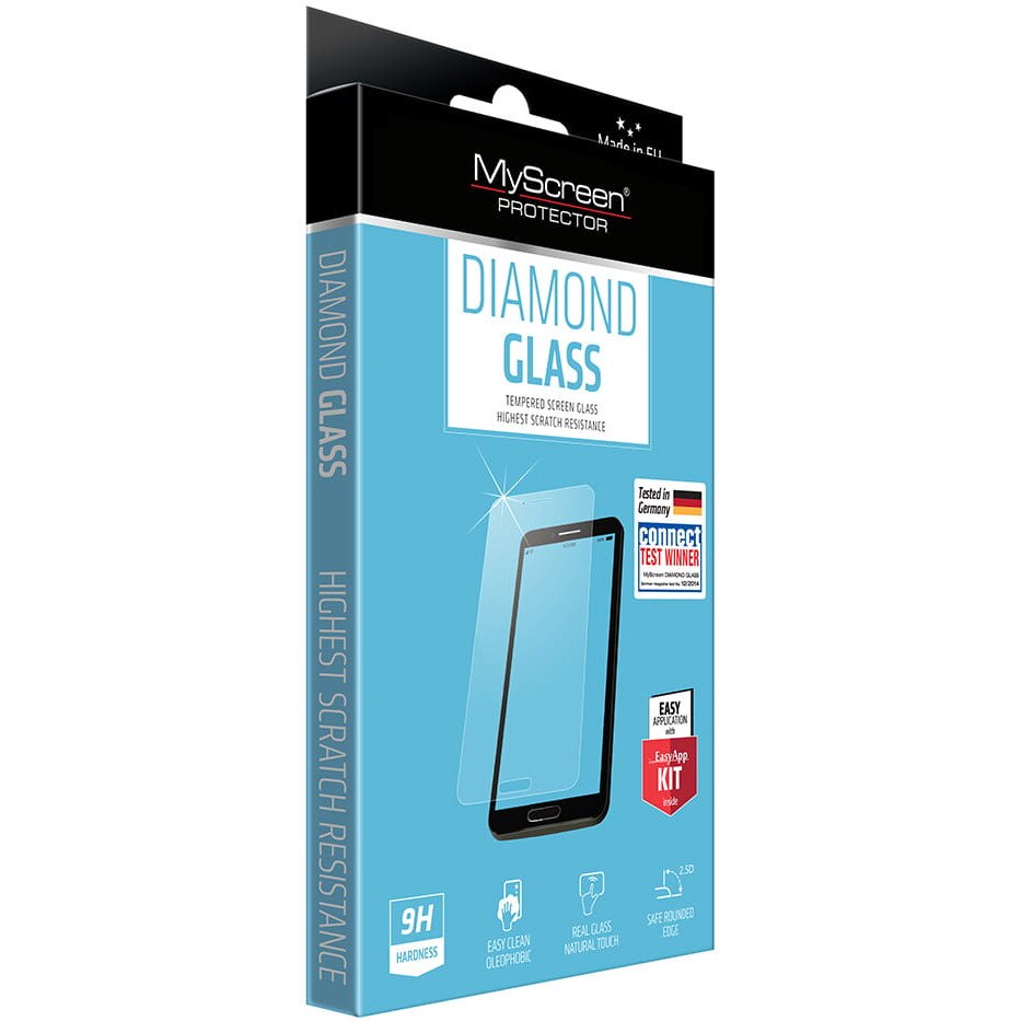 Folie de sticla securizata, Diamond Glass, MyScreen Protector, pentru iPhone 6/6S, 59 x 130 mm + kit de aplicare