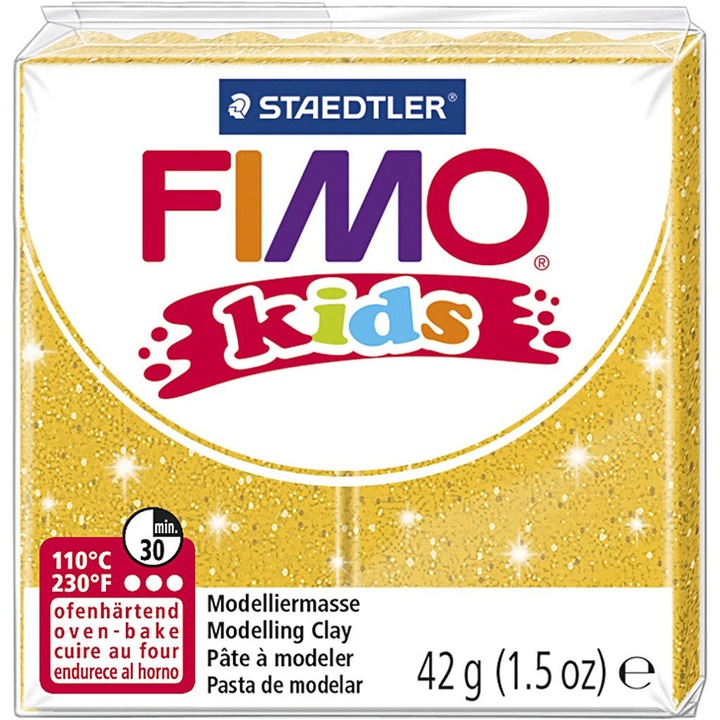 Pasta polimerica Staedtler Fimo Kids - culoare aurie