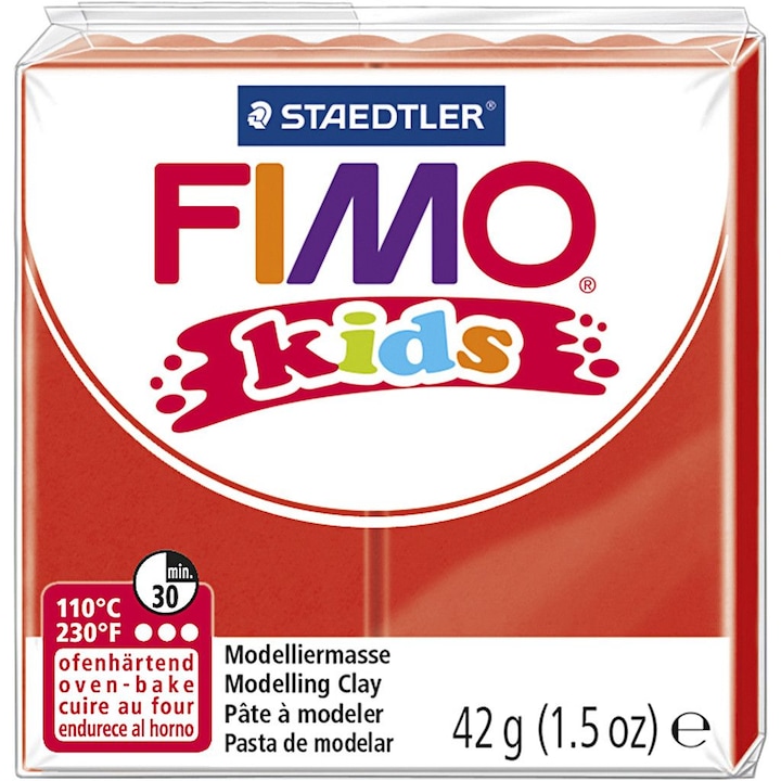 Полимерна глина Staedtler Fimo Kids - червена