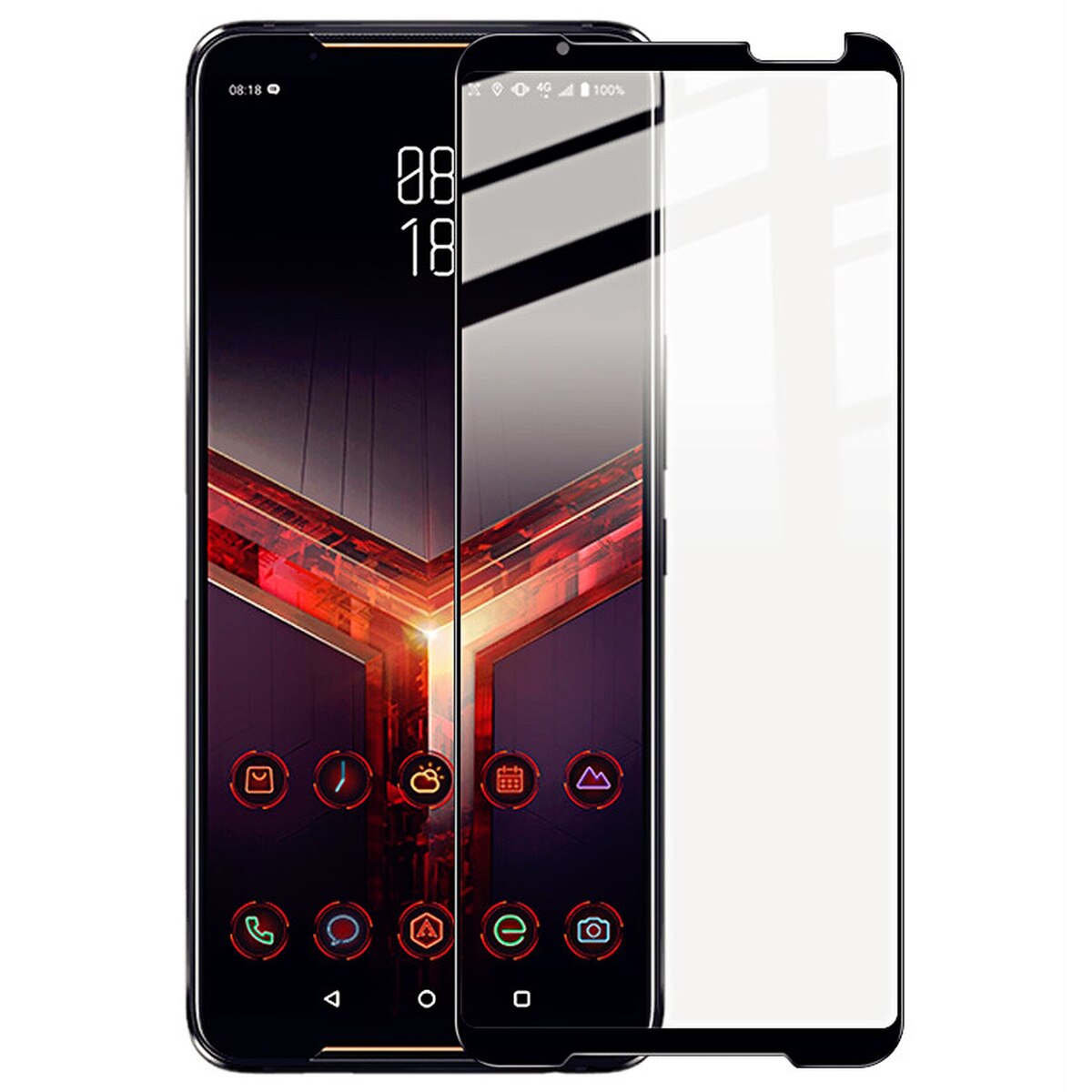 Folie din sticla IMAK GLASS PRO Plus, pentru ASUS ROG Phone II, Negru