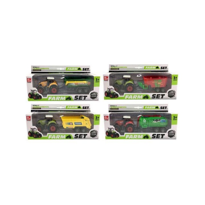 Magic Toys 6007006 Utánfutós traktor többféle változatban