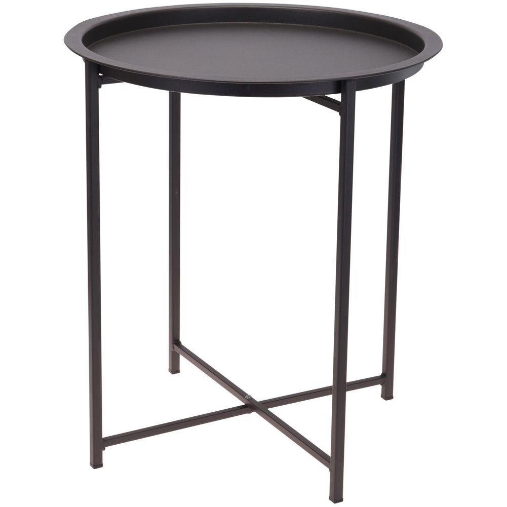 Masa de cafea, Ambiance, Metal, Gri, 46 x 52 cm
