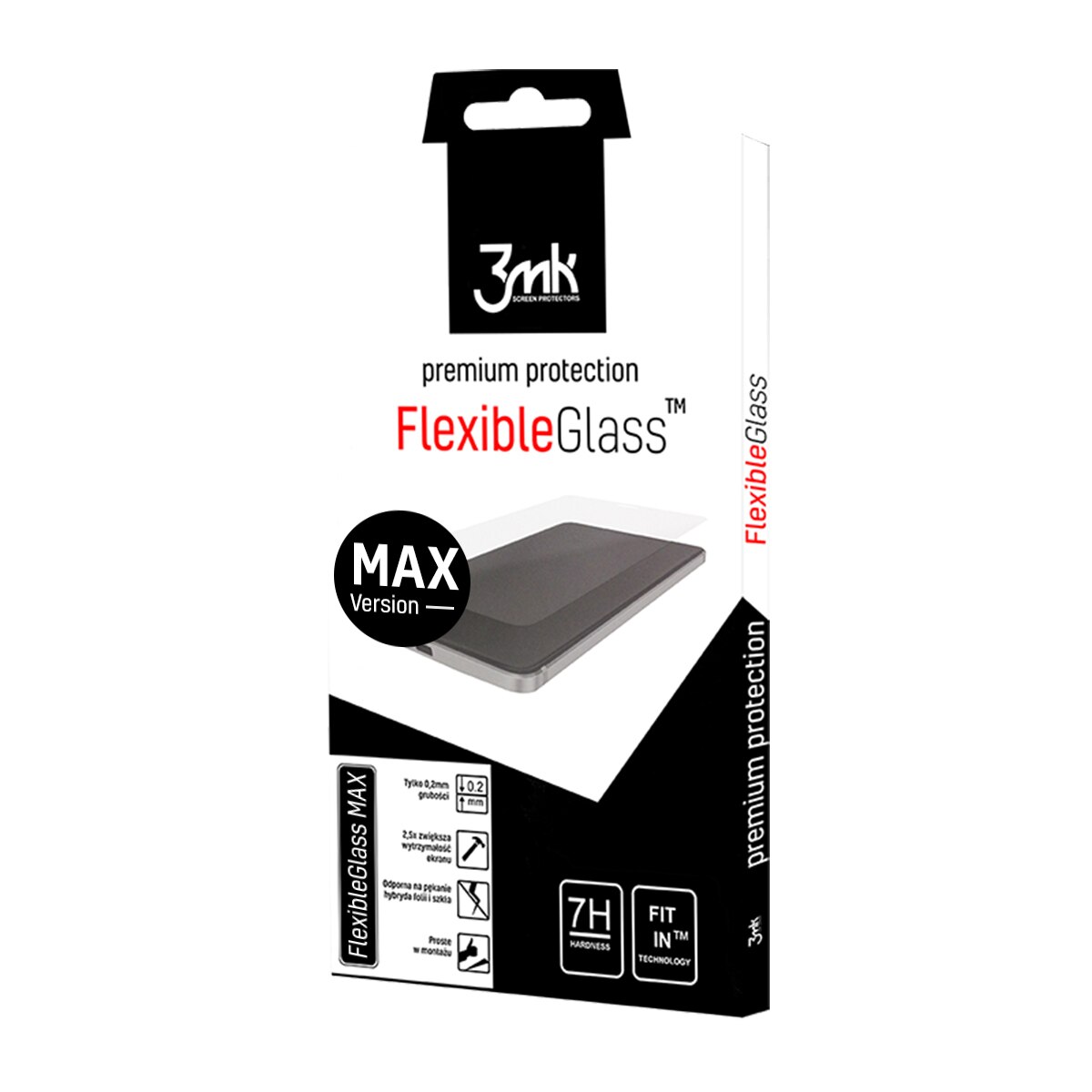 Folie de sticla 3MK Flexibleglass, pentru Apple iPhone 6/6S, 0.2mm, Alb