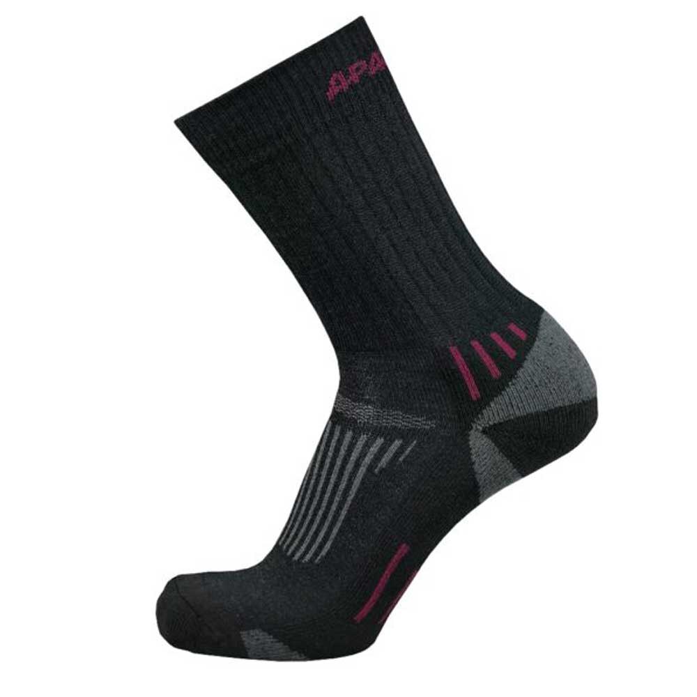 Sosete cu lana merino 61% Apasox Kazbek 7168, Negru