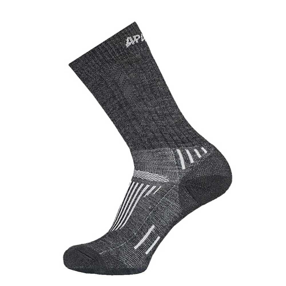 Sosete cu lana merino 61% Apasox Kazbek 7168, Gri